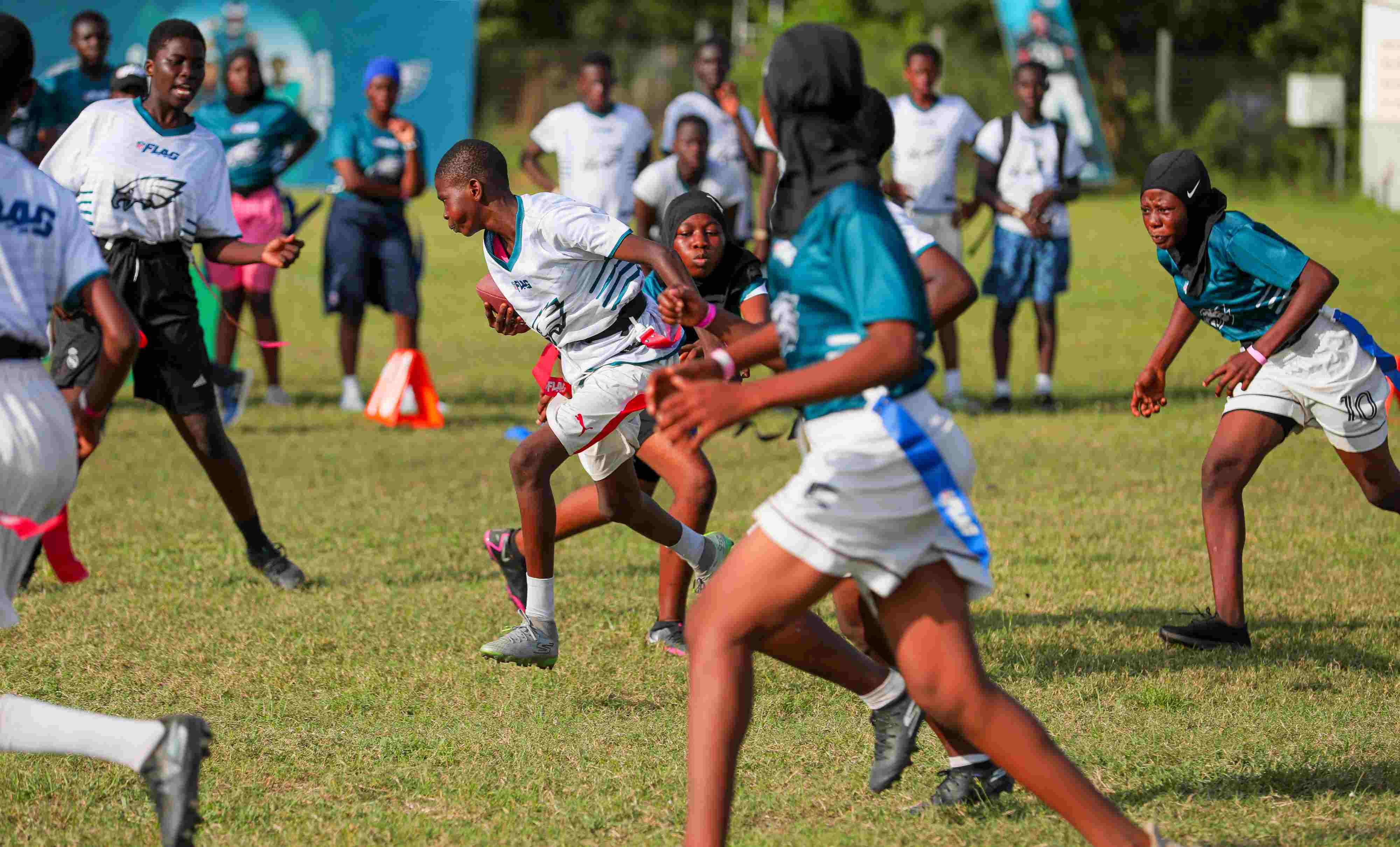 Youth players training